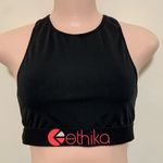 Ethika  high neck modal sport bra woman size MEDIUM black & coral Photo 0