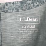 L.L. Bean Streamside Shirt Top‎ Size 2X Plus Crew Neck Short Sleeve Green Active Photo 3