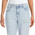 No Boundaries  Juniors Light Wash High Rise Destructed Mom Jeans Photo 1