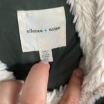 Silence + Noise  Asymmetrical Sherpa Lined Hooded Green Oversized Parka SZ XS Photo 2