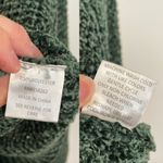 Altar'd State Alice Sweater Solid Dark Green Chenille Cropped Crop Sweater Large Photo 8