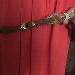 by & by ‎ Sleeveless Belted Solid Dress coral Size Medium Orange Photo 2