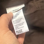 Paige  Chocolate Brown Cropped Jeans Annessa Wide Leg High rise 34 Photo 4