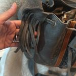 Dydaktik Gray and Brown Suede Women's Bag Photo 4