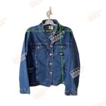 Bill Blass Denim chest Pockets Button Front Vintage women's blue Jacket Size XL Photo 9
