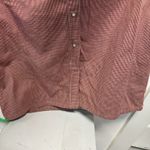 White Stag  Women's M Red Cream Gingham Snap Button Maxi Dress Vintage Photo 5