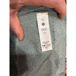 Lululemon Woven Wool Scarf Tidewater Teal / White Opal 100% Wool Wrap O/S Photo 4