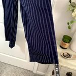 Soprano  NWT‎ Wide Leg Navy & White Pin Stripe Palazzo Pants Sz L Photo 2