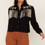 Idyllwind ✨ Womens Cory Ray Lurex Long Sleeve Western Sz XS Top✨ Photo 0