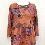 Anthropologie Saturday Sunday Colleen Floral Baby Doll Sweatshirt Photo 2
