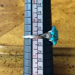 Sleeping Beauty Turquoise Sterling Silver Ring Size 9.75 Blue Photo 8