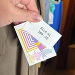 LuLaRoe NWT Ella Mushroom Brown Gray High Waist Shorts w/ Tie Detail Size XL Photo 3