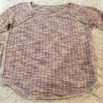 Free People Pink Combo Long Sleeve Textured Knit Top Size L (NWT) Photo 13