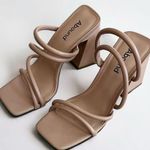 Abound 🎉 Austyn Tubular Strappy Block Heeled Sandal Tan Mocha Size 6 NEW Photo 0