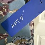 Apt. 9 Apartment 9 Petite XL Blouse Floral Blue Short Sleeve Photo 5