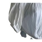 Elan Boutique Women CropTop M White Scoop Neck Short Sleeve Gauzey Beachy Resort NEW Photo 5