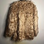 Simplee Apparel  Women's Long Sleeve Fluffy Faux Fur Coat Medium Khaki Photo 1