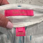 Lilly Pulitzer Women's Size 4 Turquoise Tiger Print Cotton Blend Shorts Photo 2