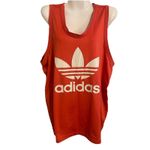 Adidas  2017 Tank Top Women's L Trefoil 3 Stripes Stretch Cotton Pinkish Peach Photo 3