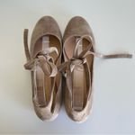 Gianvito Rossi  Suede Ankle-Wrap Ballerina Flat, Light Gray Photo 5