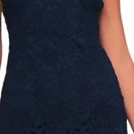 Lulus Lulu’s Love Poem Navy Blue lace mini dress, size Small. Photo 0
