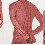 Lululemon Run Briskly 1/2 Zip Heathered Core Red Photo 3