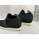 Womans Material Girl Pull On High Top Fashion Sneakers 9 Black Stretch Wedge Photo 3