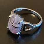 Elegant purple amethyst S925 silver ring size 9.5 Photo 2