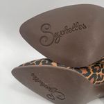 Seychelles  Boots Size 8.5 Booties Animal Print Zipper Chunky Block Heel Leather Photo 10