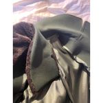 Acne Studios Dark Green Wool Blend Coat Fur Collar Button Front Size 36/4-6 Photo 8