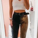 Urban Outfitters Two-Tone HighWaisted Flair Jeans Photo 0