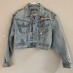 Vintage Dakota Blue cropped embellished denim jacket Photo 2