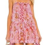 Free People Get A Clue Mini Dress in Wisteria Combo Pink Size Medium Photo 0