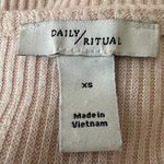 Daily Ritual Cozy Knit Rib Heathered Pink Tiered Tank Dress Size XS Photo 6