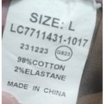 Women's Brown Wide Leg Jeans Size L Cotton Blend Button Fly Casual Everyday Wear Size L Photo 3