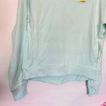 All In Motion  Crewneck Size XS Pullover Sweatshirt Aqua Green/Teal Thumbhole Photo 2