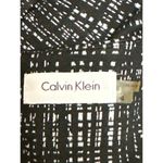 Calvin Klein Black Square Neck Short Cap Sleeve Knee Length Sheath Dress Size 4 Photo 3