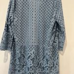 BCBGMAXAZRIA  Light Blue Eyelet Lace Dress Photo 4