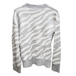 Everlane NWT The Alpaca Tiger Jacquard Crewneck XS Gray Cream Photo 7