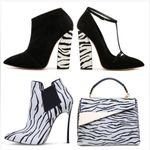 Casadei Calf Hair Animal Print Booties, New Photo 1
