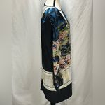 Clover Canyon  Floral Text Print Shift V-Neck  Long Sleeve Tunic Dress Photo 5