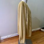 Alfred Dunner  Women's Mock Layer Gold Metallic Pullover Long Sleeve Sweater L Photo 3