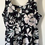 Kona Sol Kona‎ Sol Black White Floral Tankini Swim Top Plus Size 18W Photo 6