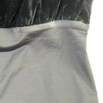 L'Agence Long Sleeve Faux Wrap Neckline Velvet Bodysuit Black Size S Photo 5