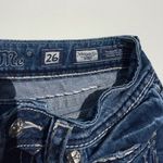 Miss Me Pre-Owned Distressed Rhinestone Jeans JE5014B32L Bootcut Size 26 Western Photo 2