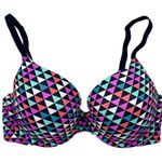 PINK - Victoria's Secret Victoria’s Secret PINK Multi Triangle T-Shirt Bra 32DD Photo 0
