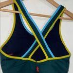 Cotopaxi  sports bra Teal & lime NEW padded XS Mari Crop deep ocean Photo 2