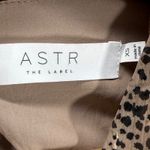 ASTR The Label Dottie Midi Dress Animal Print Ruched Long Sleeve XS Photo 9