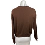 Something Navy  Women's Long Sleeve Crew Neck Pullover Sweatshirt Top Size XXS Photo 2