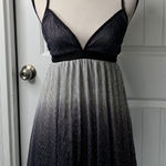 Show Me Your Mumu  metallic Ombre Mini Dress Party Cocktail Black Silver‎ Small Photo 0